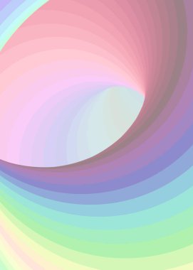 Renkli girdap solucan deliği girdabı bükümlü üretken sanat arkaplanı çizimi 