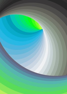 Renkli girdap solucan deliği girdabı bükümlü üretken sanat arkaplanı çizimi 