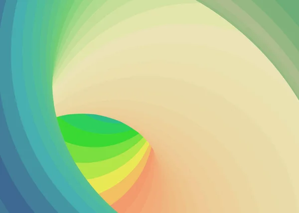 Kolorowe Wirujący Tunel Czasoprzestrzenny Vortex Twist Generative Art Tło Ilustracja — Wektor stockowy
