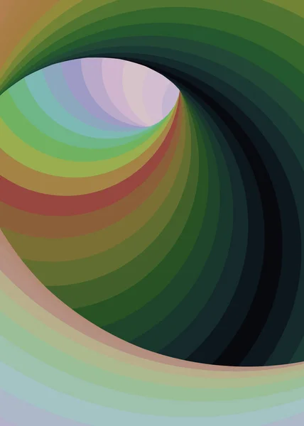 Redemoinho Colorido Wormhole Vortex Twist Generative Arte Fundo Ilustração —  Vetores de Stock