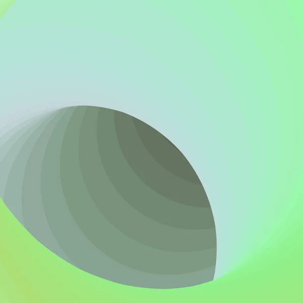 Green Swirl Wormhole Vortex Twist Generative Art Background Ilustração — Vetor de Stock