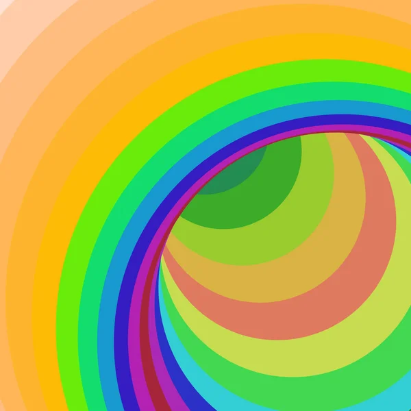 Kleurrijke Wervelwormgat Vortex Twist Generatieve Kunst Achtergrond Illustratie — Stockvector