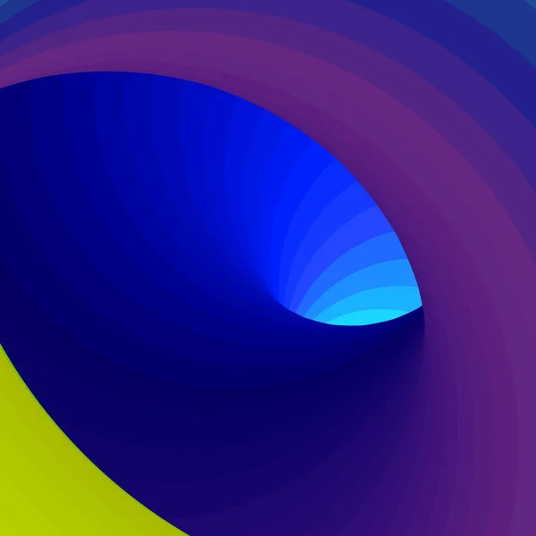 Tourbillon Coloré Vortex Vortex Torsion Art Génératif Fond Illustration — Image vectorielle