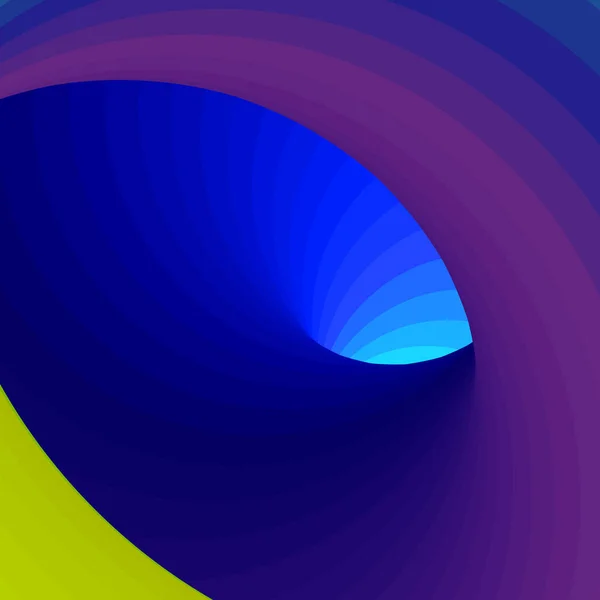 Redemoinho Colorido Wormhole Vortex Twist Generative Arte Fundo Ilustração —  Vetores de Stock