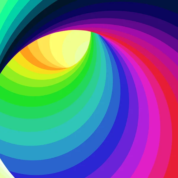 Bunte Wirbel Wurmloch Wirbel Twist Generative Kunst Hintergrund Illustration — Stockvektor