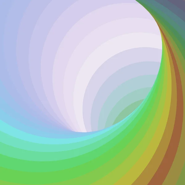 Bunte Wirbel Wurmloch Wirbel Twist Generative Kunst Hintergrund Illustration — Stockvektor