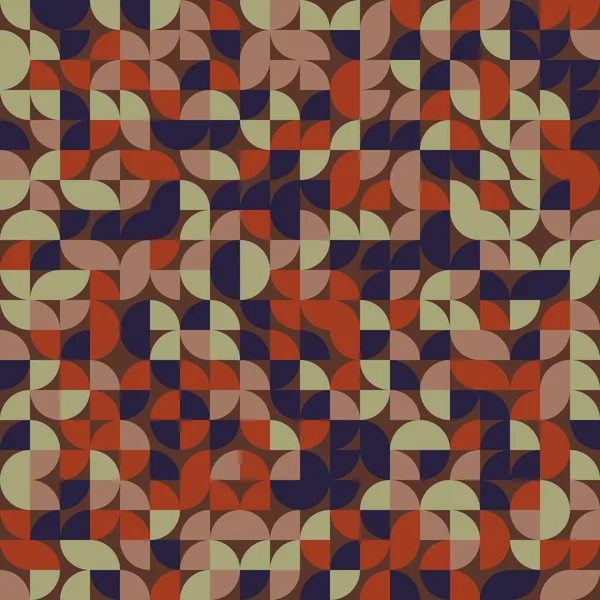 Seamless pattern random colored quarter circles Generative Art background illustration