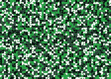 Kusursuz desenli rastgele yeşil daireler Üretici Sanat arkaplan çizimi