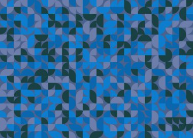 Kusursuz desen rastlantısal mavi daireler Üretici Sanat arkaplan illüstrasyonu