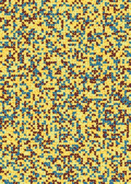 Kusursuz desenli rastgele sarı daireler Üretici Sanat arkaplan çizimi