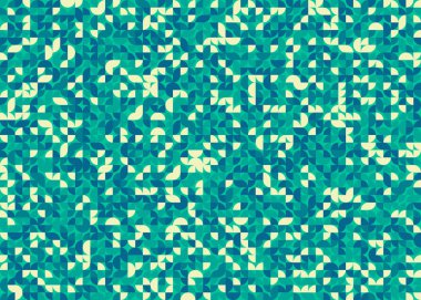 Kusursuz desenli rastgele yeşil daireler Üretici Sanat arkaplan çizimi