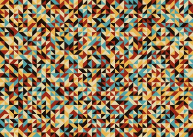 Kusursuz desen rastgele renkli çeyrek kareler Üretici Sanat arkaplan resimlemesi