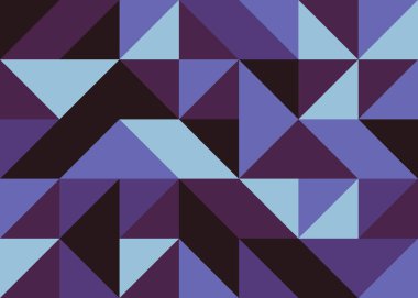 Kusursuz desen rastgele mor ve mavi çeyrek kareler Üretici Sanat arkaplan illüstrasyonu