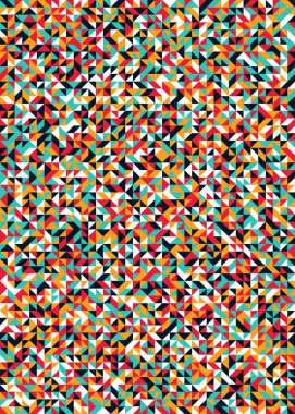 Kusursuz desen rastgele renkli çeyrek kareler Üretici Sanat arkaplan resimlemesi