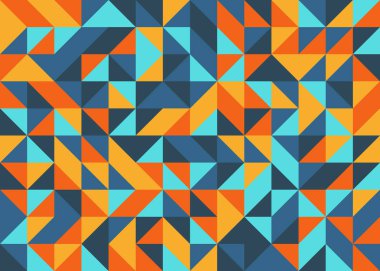 Kusursuz desen rastgele renkli çeyrek kareler Üretici Sanat arkaplan resimlemesi