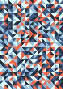 Kusursuz desen rastgele renkli çeyrek kareler Üretici Sanat arkaplan resimlemesi