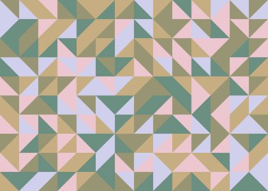 Kusursuz desen rastgele renkli çeyrek kareler Üretici Sanat arkaplan resimlemesi