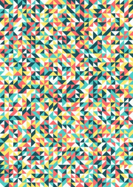 Kusursuz desen rastgele renkli çeyrek kareler Üretici Sanat arkaplan resimlemesi