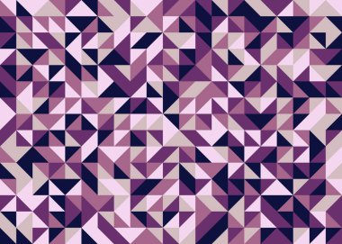 Kusursuz desen rastgele mor çeyrek kareler Üretici Sanat arkaplan illüstrasyonu