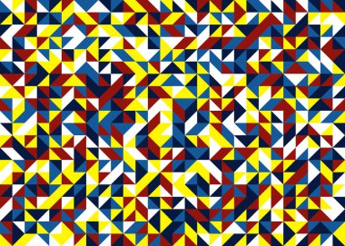 Kusursuz desen rastgele renkli çeyrek kareler Üretici Sanat arkaplan resimlemesi