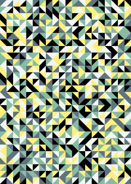 Kusursuz desen rastgele renkli çeyrek kareler Üretici Sanat arkaplan resimlemesi