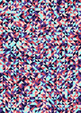 Kusursuz desen rastgele renkli çeyrek kareler Üretici Sanat arkaplan resimlemesi