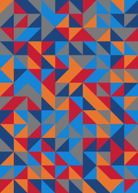 Kusursuz desen rastgele renkli çeyrek kareler Üretici Sanat arkaplan resimlemesi