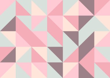 Kusursuz desen rastgele pembe ve mavi çeyrek kareler Üretici Sanat arkaplan illüstrasyonu