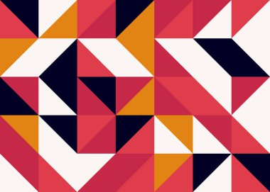 Kusursuz desen rastgele renkli çeyrek kareler Üretici Sanat arkaplan resimlemesi