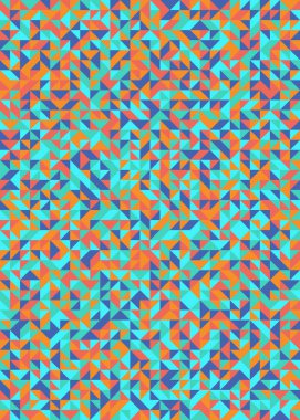 Kusursuz desen rastgele renkli çeyrek kareler Üretici Sanat arkaplan resimlemesi