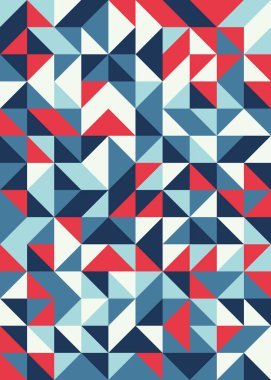 Kusursuz desen rastgele renkli çeyrek kareler Üretici Sanat arkaplan resimlemesi