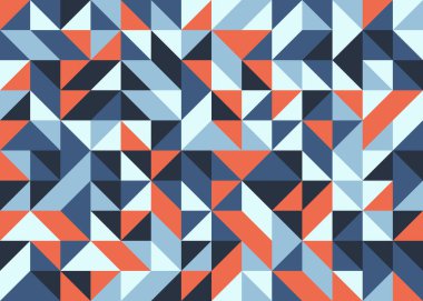 Kusursuz desen rastgele renkli çeyrek kareler Üretici Sanat arkaplan resimlemesi