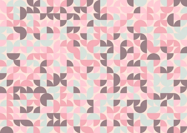 Απρόσκοπτη Μοτίβο Τυχαία Ροζ Κύκλους Τρίμηνο Δημιουργική Τέχνη Φόντο Εικονογράφηση — Διανυσματικό Αρχείο