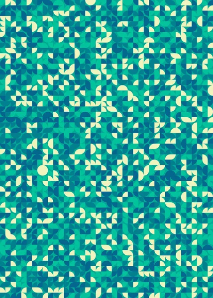 Kusursuz desenli rastgele yeşil daireler Üretici Sanat arkaplan çizimi