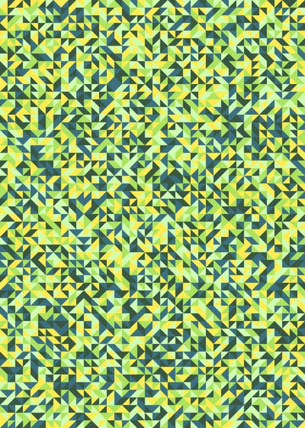 Bezešvé Vzor Náhodné Zelené Čtvrtiny Čtverce Generativní Art Pozadí Ilustrace — Stockový vektor