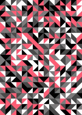 Kusursuz desen rastgele renkli çeyrek kareler Üretici Sanat arkaplan resimlemesi