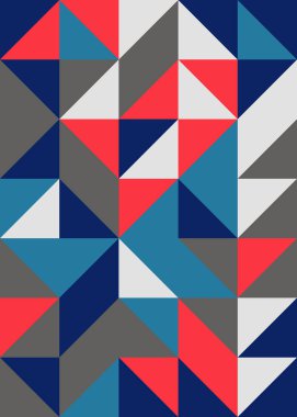 Kusursuz desen rastgele renkli çeyrek kareler Üretici Sanat arkaplan resimlemesi