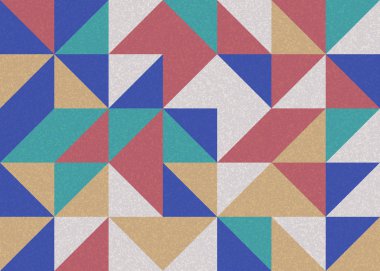 Kusursuz desen rastgele renkli çeyrek kareler Üretici Sanat arkaplan resimlemesi