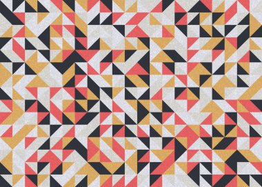 Kusursuz desen rastgele renkli çeyrek kareler Üretici Sanat arkaplan resimlemesi