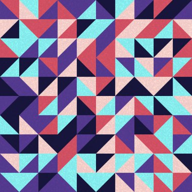 Kusursuz desen rastgele renkli çeyrek kareler Üretici Sanat arkaplan resimlemesi