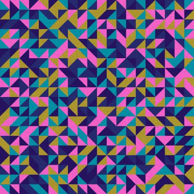 Kusursuz desen rastgele renkli çeyrek kareler Üretici Sanat arkaplan resimlemesi