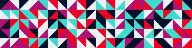 Kusursuz desen rastgele renkli çeyrek kareler Üretici Sanat arkaplan resimlemesi