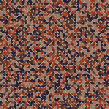 Kusursuz desen rastgele renkli çeyrek kareler Üretici Sanat arkaplan resimlemesi