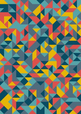 Rastgele renklendirilmiş Elmaslar Üretken Sanat arkaplan resimlemesi deseni