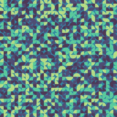 Kusursuz desen rastgele renkli çeyrek kareler Üretici Sanat arkaplan resimlemesi