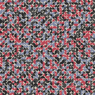 Kusursuz desen rastgele renkli çeyrek kareler Üretici Sanat arkaplan resimlemesi