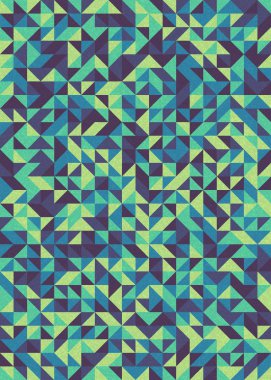 Seamless pattern random colored quarter circles Generative Art background illustration