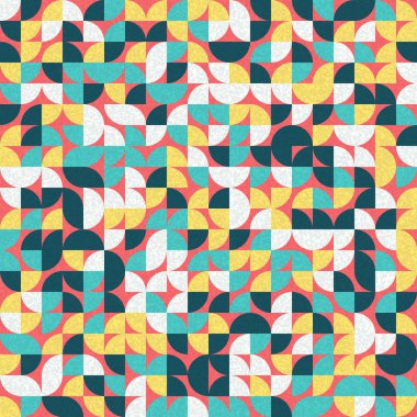 Kusursuz desen rastgele renkli çeyrek kareler Üretici Sanat arkaplan resimlemesi