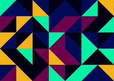 Kusursuz desen rastgele renkli çeyrek kareler Üretici Sanat arkaplan resimlemesi