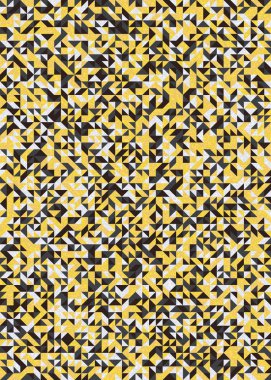 Seamless pattern random colored quarter squares Generative Art background illustration clipart
